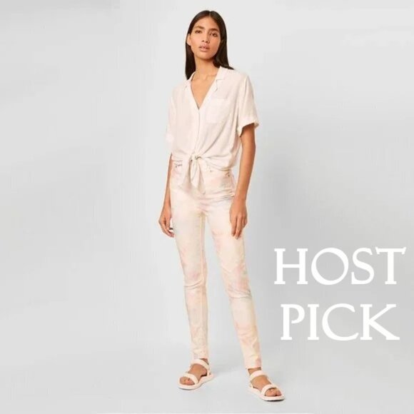 NWT French Connection tie dye print high waist skinny jeans - Picture 2 of 8